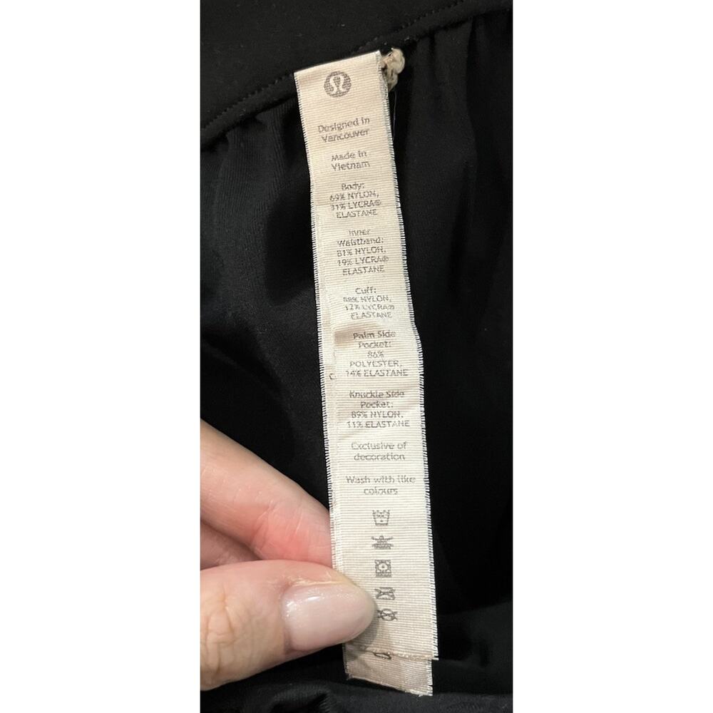 Lululemon Black Swift Speed High Rise Tights Women's Activewear Pants Size 12 - Picture 3 of 5